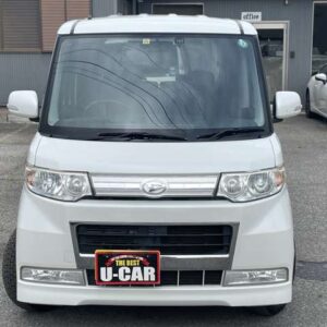 DAIHATSU TANTO 660 CUSTOM RS / SINGLE SIDE ELECTRIC SLIDING DOOR / BENCH SEAT (PEARL WHITE)