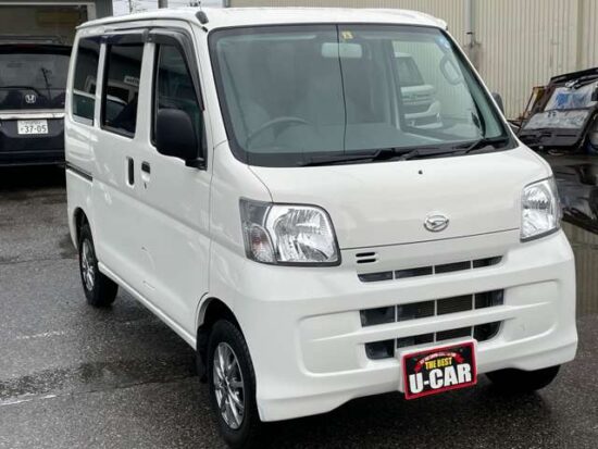 DAIHATSU HIJET CARGO 660 SPECIAL 4WD / Sliding Doors on Both Sides / Aluminum Wheels (White) - Image 34